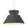 Medium Trapezoid 1-Light Pendant (254|CER-6423-PWGN-MBLK-BEIG-TWST-LED1-700)