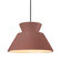 Medium Trapezoid 1-Light Pendant (254|CER-6423-CLAY-MBLK-RIGID)