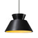 Medium Trapezoid 1-Light Pendant (254|CER-6423-CBGD-MBLK-RIGID)