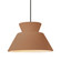 Medium Trapezoid 1-Light Pendant (254|CER-6423-ADOB-MBLK-RIGID)