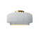 Small Tier Pleated Semi-Flush (254|CER-6370-WTWT-BRSS)