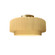Small Tier Pleated Semi-Flush (254|CER-6370-MYLW-BRSS-LED1-700)