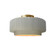 Small Tier Pleated Semi-Flush (254|CER-6370-MTGD-BRSS)