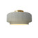 Small Tier Pleated Semi-Flush (254|CER-6370-MAT-BRSS-LED1-700)