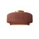 Small Tier Pleated Semi-Flush (254|CER-6370-CLAY-BRSS)