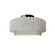 Small Tier Pleated Semi-Flush (254|CER-6370-BIS-MBLK-LED1-700)