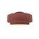 Small Tier Semi-Flush (254|CER-6360-CLAY-MBLK)