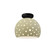 Perforated Medium Globe Semi-Flush (254|CER-6359-VAN-MBLK)