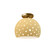 Perforated Medium Globe Semi-Flush (254|CER-6359-MYLW-BRSS)