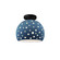 Perforated Medium Globe Semi-Flush (254|CER-6359-MID-MBLK)