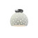 Perforated Medium Globe Semi-Flush (254|CER-6359-MAT-NCKL-LED1-700)