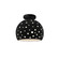 Perforated Medium Globe Semi-Flush (254|CER-6359-BLK-MBLK-LED1-700)