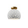 Perforated Medium Globe Semi-Flush (254|CER-6359-BIS-BRSS)