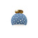 Perforated Small Globe Semi-Flush (254|CER-6357-SKBL-BRSS)