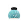 Perforated Small Globe Semi-Flush (254|CER-6357-RFPL-MBLK)