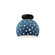 Perforated Small Globe Semi-Flush (254|CER-6357-MID-MBLK)
