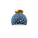 Perforated Small Globe Semi-Flush (254|CER-6357-MID-BRSS)