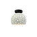 Perforated Small Globe Semi-Flush (254|CER-6357-MAT-MBLK-LED1-700)