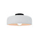Small Spire Semi-Flush (254|CER-6340-WTWT-MBLK-LED1-700)
