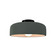 Small Spire Semi-Flush (254|CER-6340-PWGN-MBLK-LED1-700)