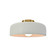 Small Spire Semi-Flush (254|CER-6340-MAT-BRSS-LED1-700)