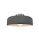 Small Spire Semi-Flush (254|CER-6340-GRY-NCKL-LED1-700)