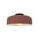 Small Spire Semi-Flush (254|CER-6340-CLAY-MBLK)