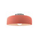 Small Spire Semi-Flush (254|CER-6340-BSH-NCKL-LED1-700)