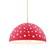 Perforated Dome 1-Light Pendant (254|CER-6257-CRSE-NCKL-BEIG-TWST)