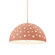 Perforated Dome 1-Light Pendant (254|CER-6257-BSH-NCKL-BEIG-TWST)