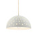 Perforated Dome 1-Light Pendant (254|CER-6257-BIS-NCKL-BEIG-TWST)