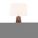 Tower Portable w/ Fabric Shade (254|CER-2585-RRST-WHTE)