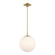Orly 14'' Aged Brass Pendant (205|ORY-1007-AG-WH)