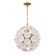 Esme 18.25'' Aged Brass Chandelier (205|ESM-4005-AG-WH)