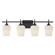 Octave 4-Light Bathroom Vanity Light in Matte Black (128|8-6030-4-BK)