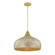 Kemp 1-Light Pendant in Ivory and Gold Shell (128|7-9877-1-336)