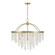 Jeanette 8-Light Chandelier in Noble Brass (128|1-6451-8-127)
