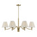 Rosa 6-Light Chandelier in Noble Brass (128|1-6084-6-127)
