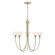 Florena 5-Light Chandelier in Noble Brass by Breegan Jane (128|1-5082-5-127)