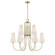 Wilkes 9-Light Chandelier in Warm Brass by Dann Foley (128|1-4701-9-322)