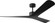 Tri Plank Smart 57 Ceiling Fan (6|3TPKSM57MBK)