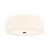 Classic 24'' 5-Light Acrylic Flush-Mount (254|ACR-9732-OPAL-MBLK)