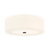 Classic 24'' 5-Light Acrylic Flush-Mount (254|ACR-9732-OPAL-MBLK)