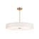 Genova 48'' LED Low-Profile Drum Pendant (254|FAB-9317-WHTE-BRSS)