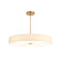 Genova 48'' LED Low-Profile Drum Pendant (254|FAB-9317-CREM-BRSS)