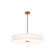 Genova 36'' LED Low-Profile Drum Pendant (254|FAB-9314-WHTE-BRSS)