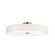 Genova 48'' LED Low-Profile Drum Semi-Flush (254|FAB-9307-WHTE-BRSS)