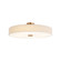 Genova 36'' LED Low-Profile Drum Semi-Flush (254|FAB-9304-CREM-BRSS)