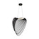 Madera 24'' LED Organic Pebble Layered Wood Pendant (254|ECO-8402-BLK-MBLK)