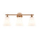 Bolzano 3-Light Bath Bar (254|FSN-8343-OPAL-BRSS)